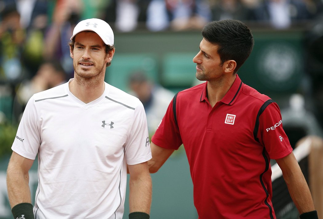 Novak Djokovič a Andy Murray před pařížským finále