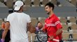 Matteo Berrettini ve čtvrtfinále French Open značně potrápil světovou jedničku