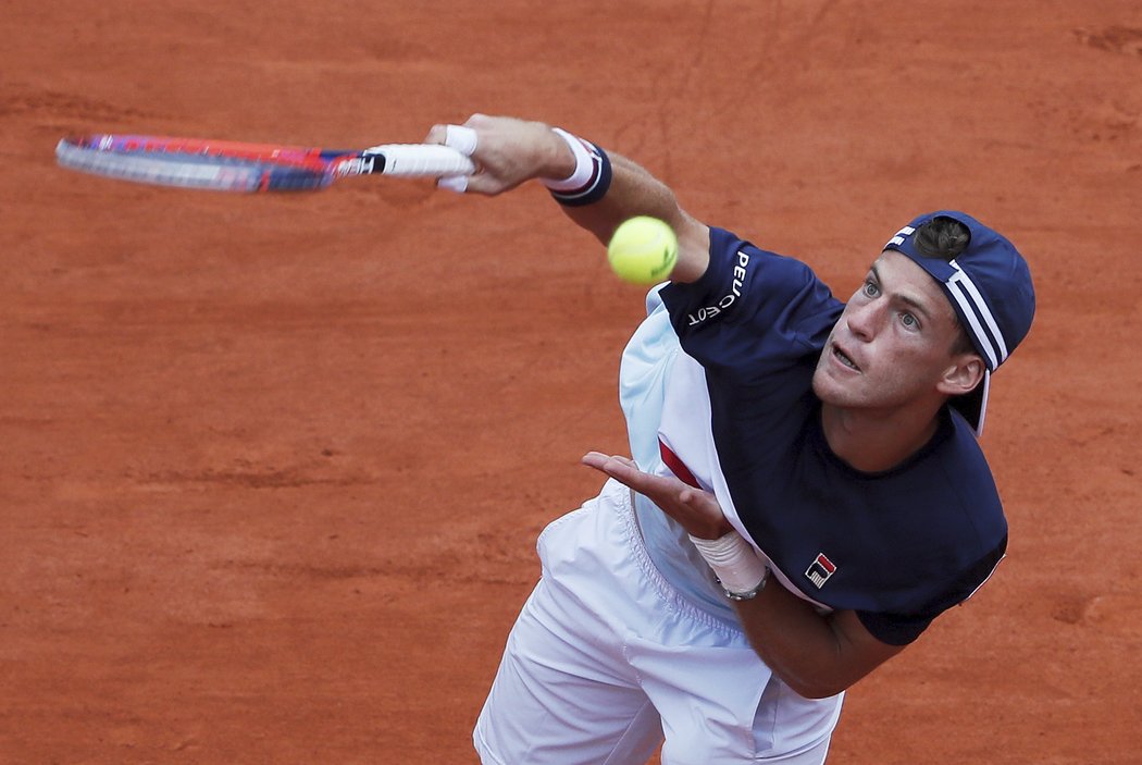 Diego Schwartzman na podání