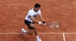 Novak Djokovič během čtvrtfinále French Open