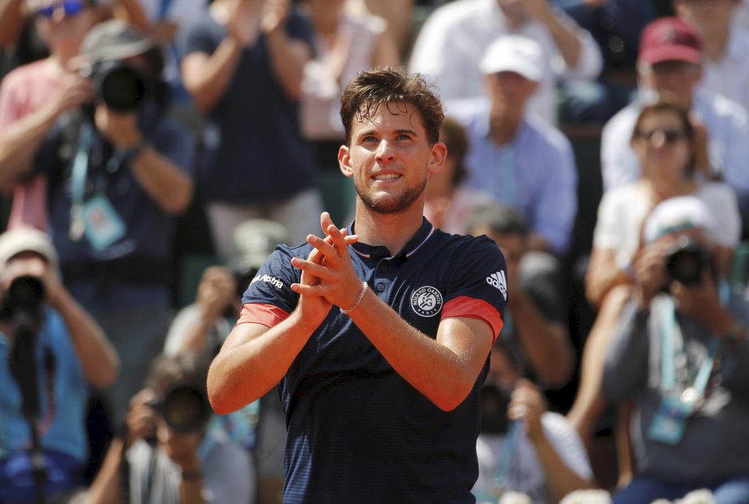 Dominic Thiem slaví postup do finále French Open