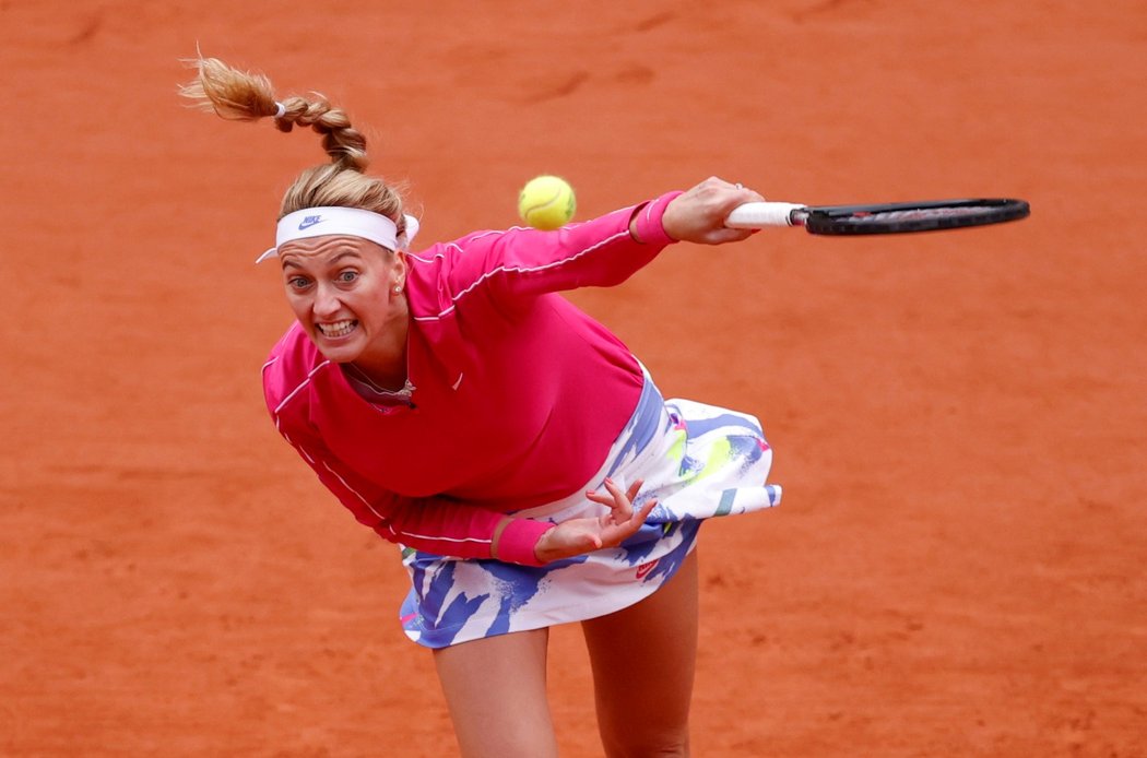 Česká tenistka Petra Kvitová na French Open