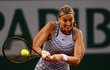 Petra Kvitová na French Open odehrává míč