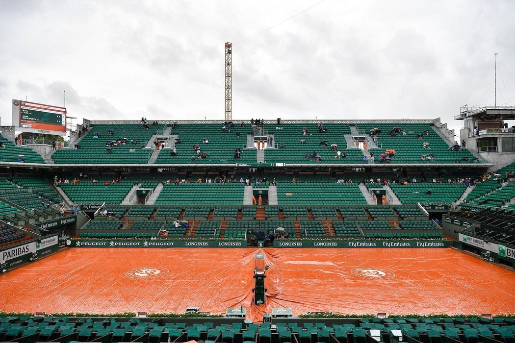 Centrální tenisový dvorec Philippe Chatriera na Roland Garros