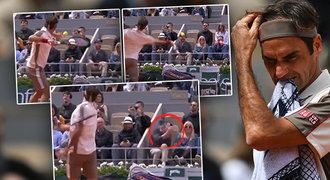 Gentlemanův výbuch! Federer napálil míč do tribun a vyděsil fanoušky