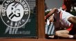 Novak Djokovič během finále French Open