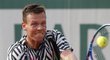 Tomáš Berdych v zápase třetího kola French Open