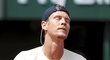 Tomáš Berdych a jeho grimasa na French Open