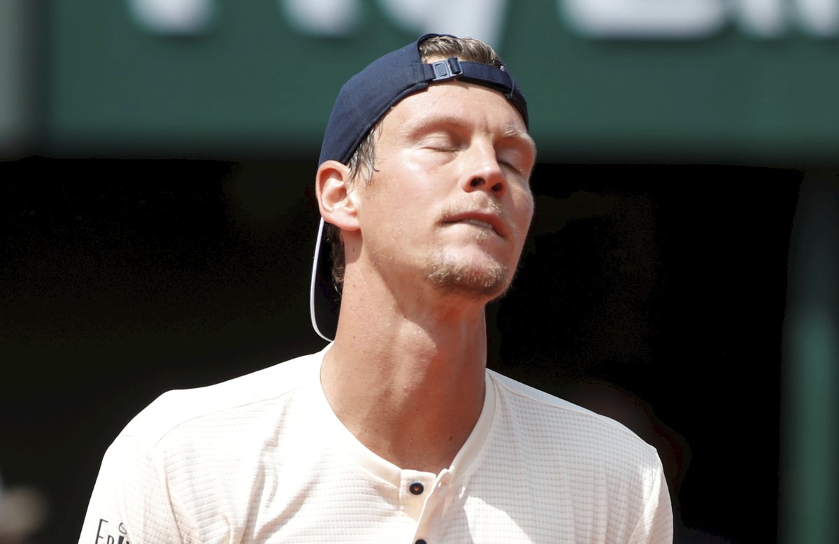 Tomáš Berdych a jeho grimasa na French Open