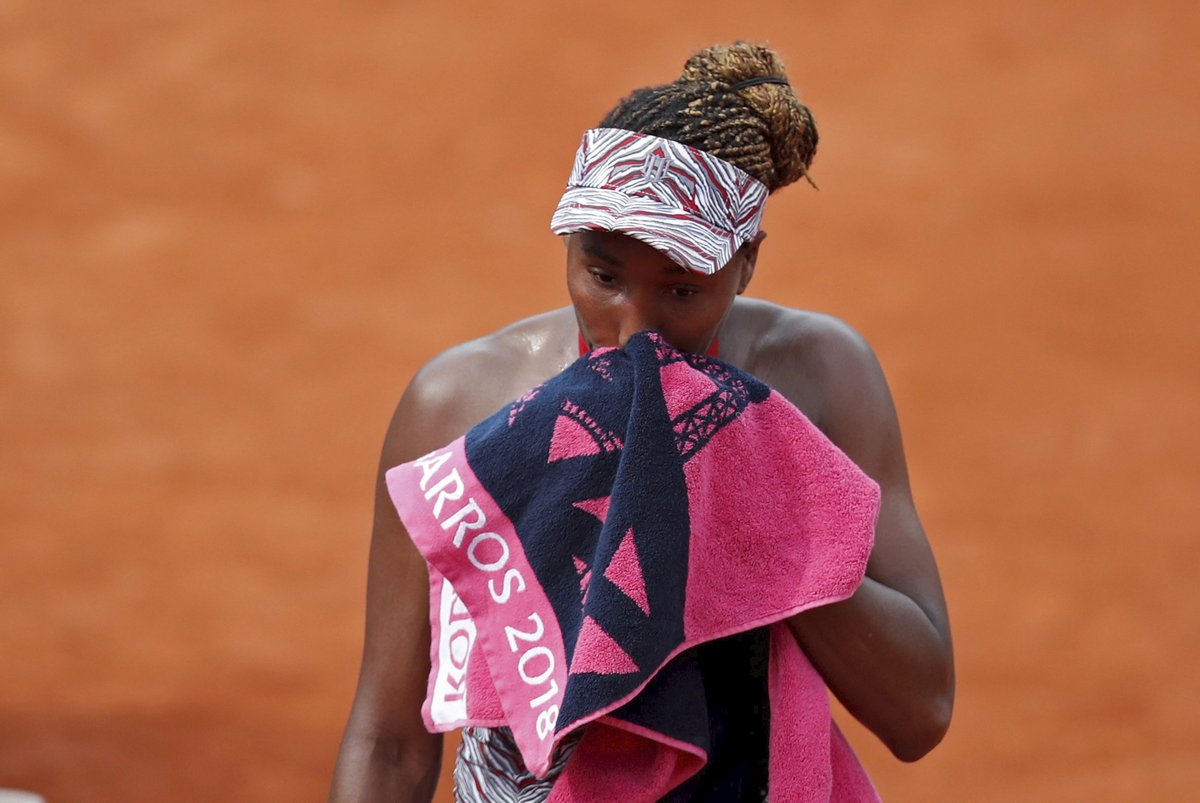 Zklamaná Venus Williamsová v prvním kole French Open