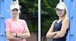 Sestry Fruhvirtovy patří mezi velké naděje českého tenisu. Vlevo Linda, vpravo Brenda