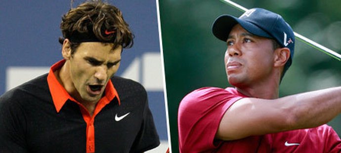 Roger Federer a Tiger Woods. I ty dva postihl letos pád