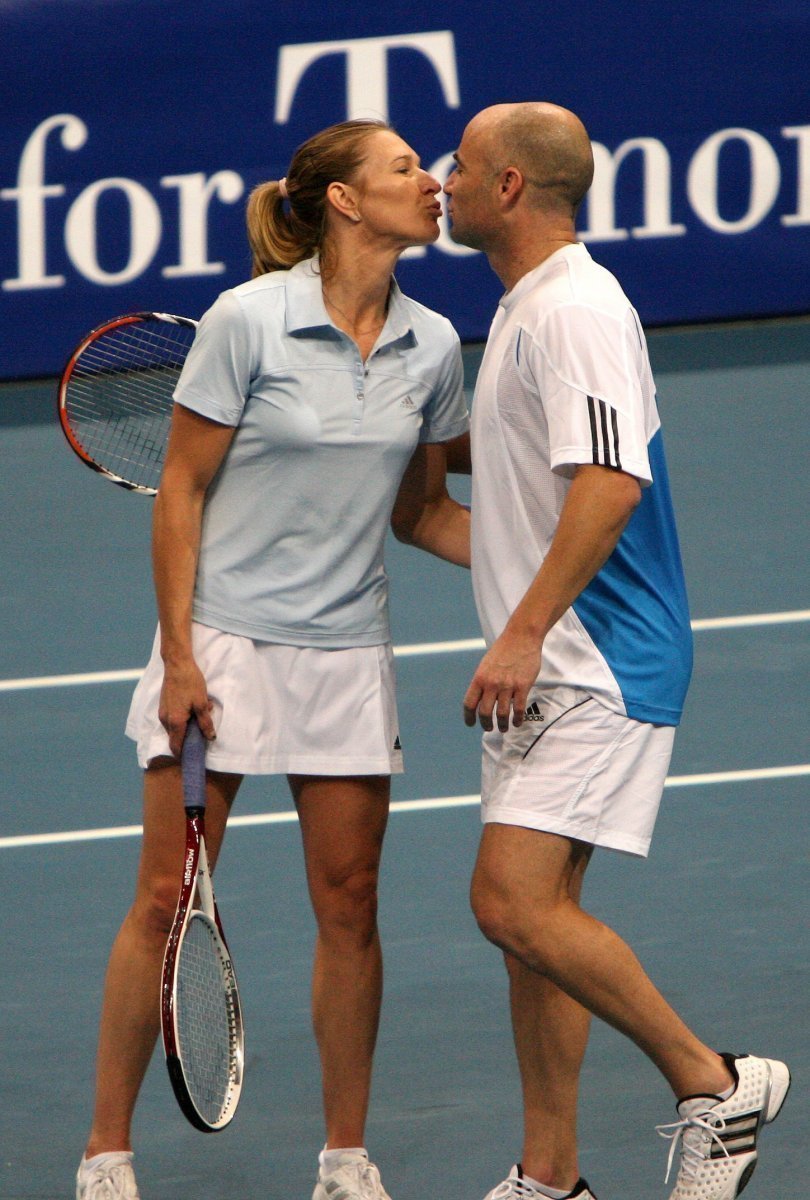 Steffi Grafová s manželem Andre Aggasim
