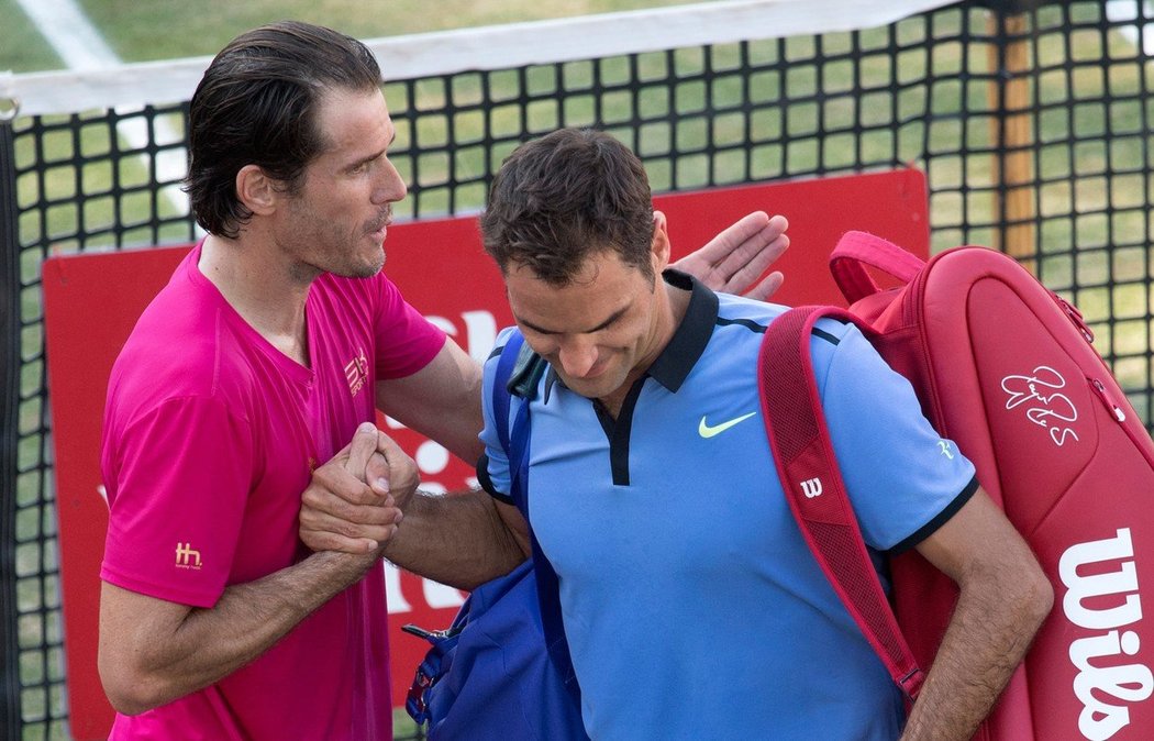 Tommy Haas si poradil s Rogerem Federerm