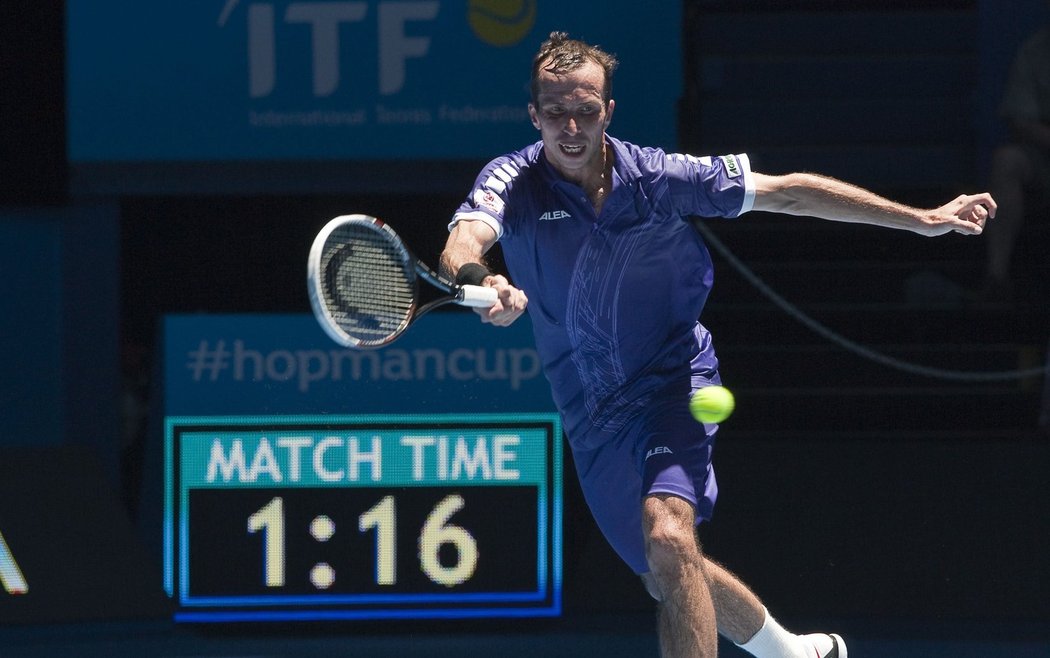 Radek Štěpánek vstoupil do Hopman cupu vítězně, Španěla Muňoze smetl dvakrát 6:2