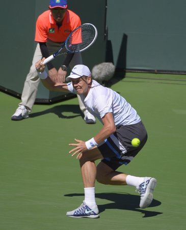 Český tenista Tomáš Berdych na turnaji v Indian Wells překvapivě nestačil na Roberta Bautistu