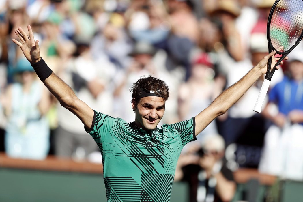 Roger Federer dosáhl v Indian Wells až na vrchol