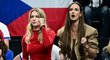 Přítelkyně Jiřího Lehečky Lucie Neumannová prožívá jeho zápas Přítelkyně Jiřího Lehečky Lucie Neumannová prožívá jeho zápas