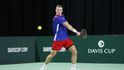 Jiří Lehečka, český tenista, během přípravy na zápas Česko - Španělsko ve finálové skupině Davis Cupu 2025