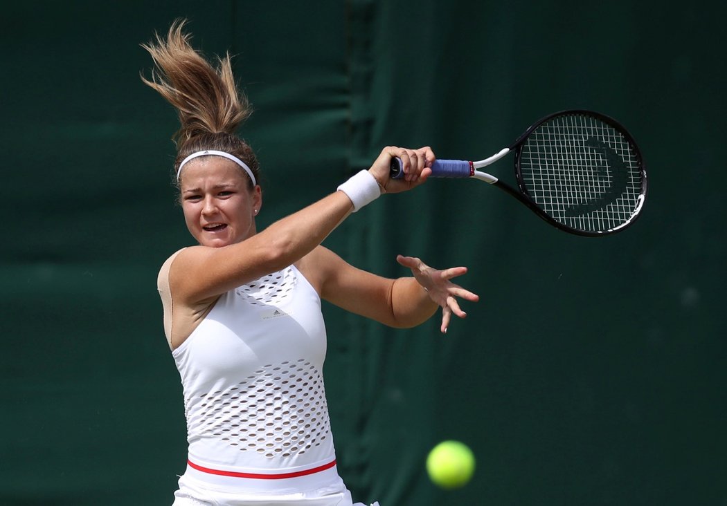 Česká tenistka Karolína Muchová ve třetím kole Wimbledonu