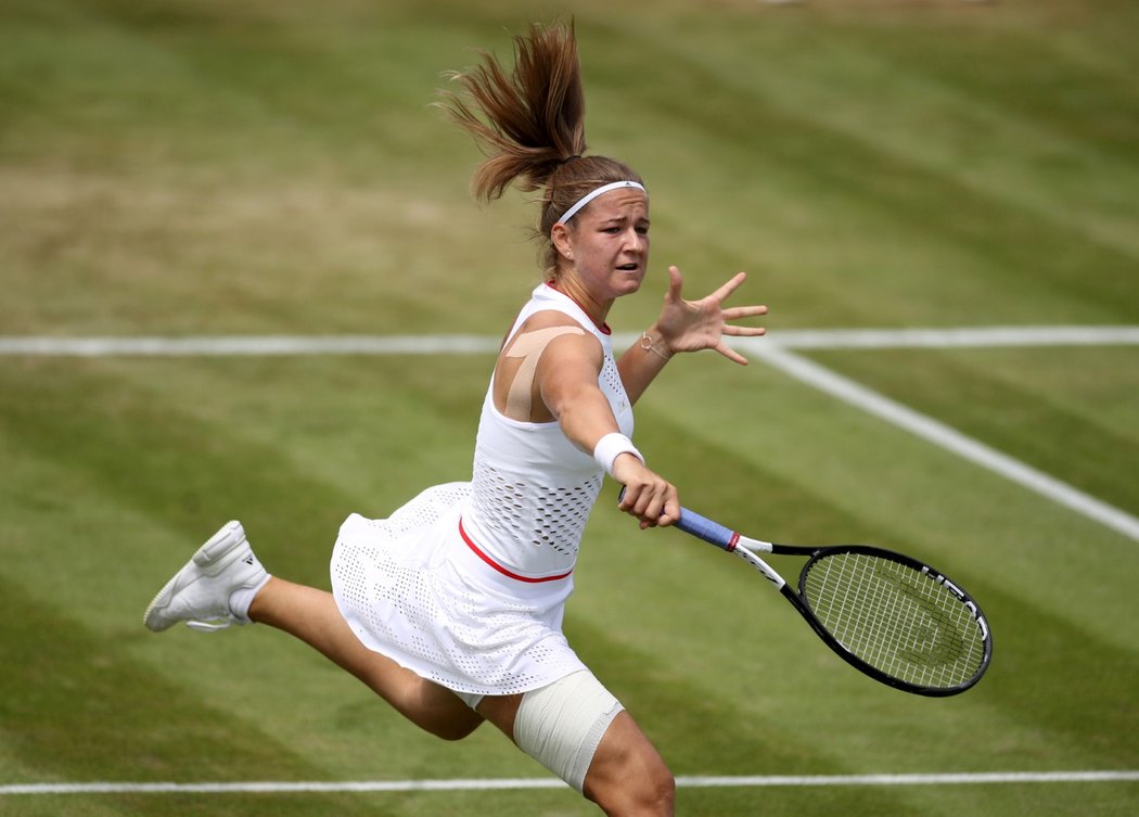 Česká tenistka Karolína Muchová ve třetím kole Wimbledonu