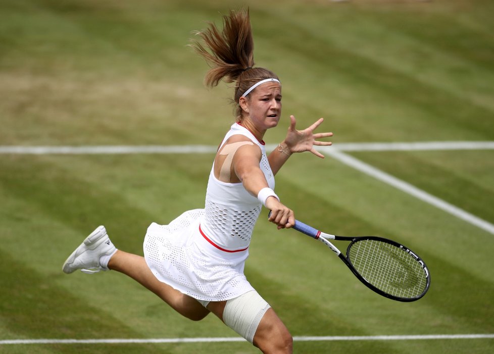 Česká tenistka Karolína Muchová ve třetím kole Wimbledonu
