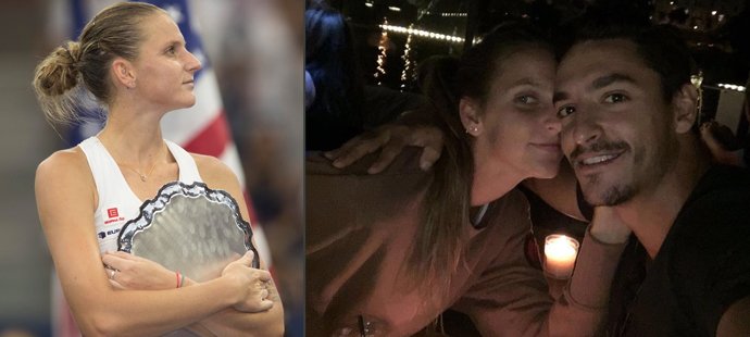 Karolína Plíšková se svou láskou Michalem Hrdličkou strávila po příletu z US Open romantický večer