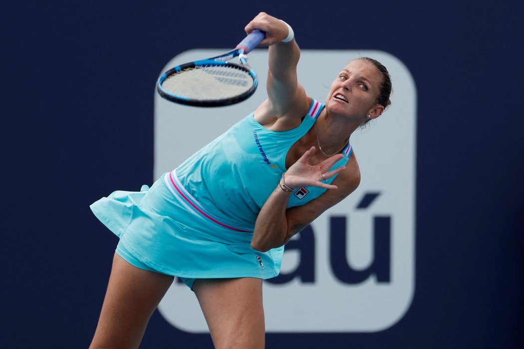 Česká tenistka Karolína Plíšková na turnaji v Miami