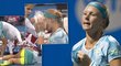 Nizozemská tenistka Kiki Bertensová dostala míčkem rovnou do nosu