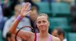 Petra Kvitová po výhře nad Španělskou Solerovou ve druhém kole French Open