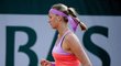České tenistce Petře Kvitové se ve čtvrtém kole French Open příliš nedařilo