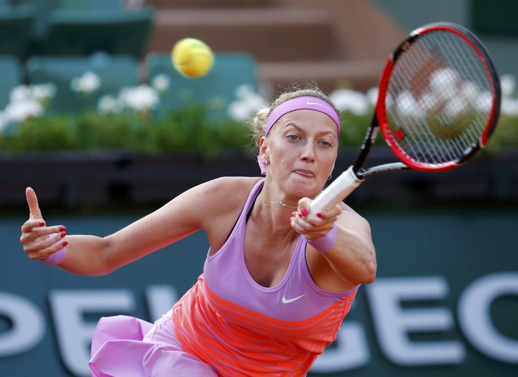 Petra Kvitová v osmifinále French Open