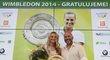 Petra Kvitová a David Kotyza poté, co česká tenistka podruhé v kariéře vyhrála Wimbledon