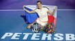 Česká tenistka Petra Kvitová poté, co vyhrála turnaj v Petrohradu