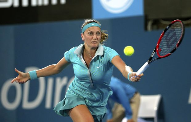 Petra Kvitová získala první set v tiebreaku. Petra Kvitová získala první set v tiebreaku.