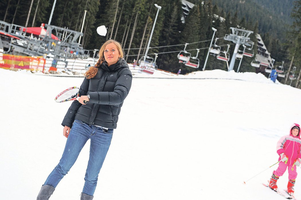 Petra Kvitová slavnostně otvírala lyžařskou sezonu v Jasné v Nízkých Tatrách