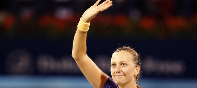 Výborná práce! Petra Kvitová v semifinále turnaje v Dubaji deklasovala Caroline Wozniackou. Nasázela jí 32 vítězných úderů.