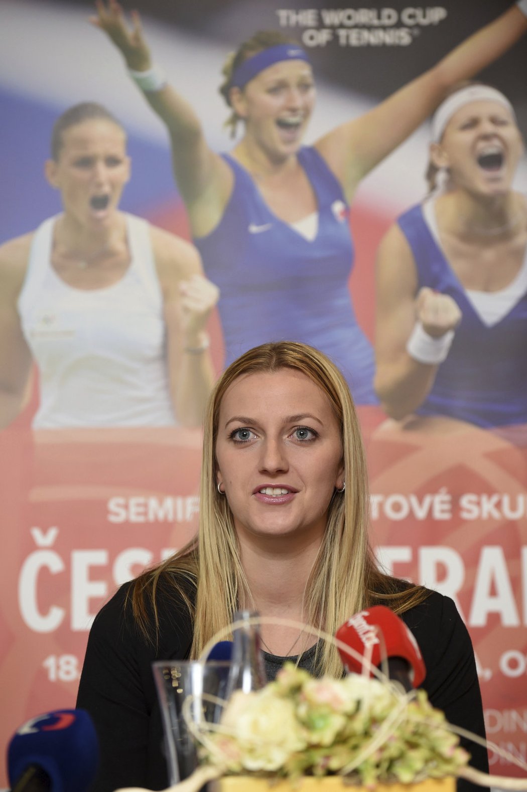 Petra Kvitová na tiskové konferenci