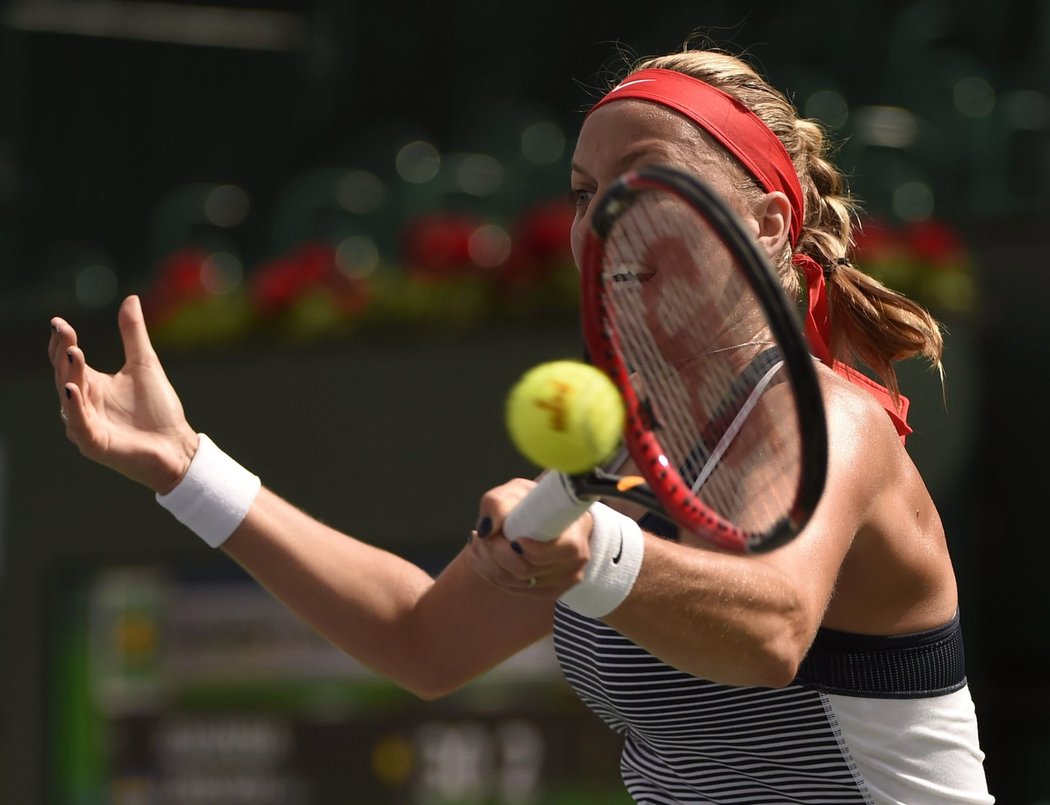 Česká jednička Petra Kvitová je v osmifinále turnaje v Indian Wells