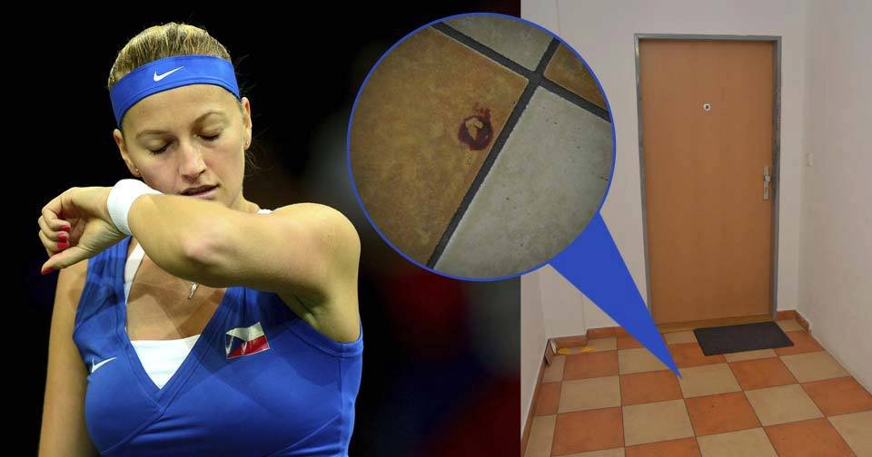 Česká tenistka Petra Kvitová byla přepadena lupičem, před jejím bytem v Prostějově se objevily stopy krve