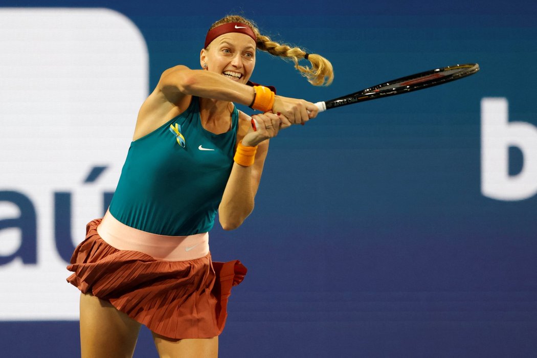 Petra Kvitová vypadla na turnaji v Miami ve čtvrtfinále s budoucí světovou jedničkou Igou Šwiatekvou