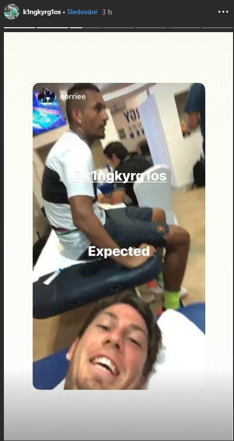 Nick Kyrgios po výhře nad Rafaelem Nadalem