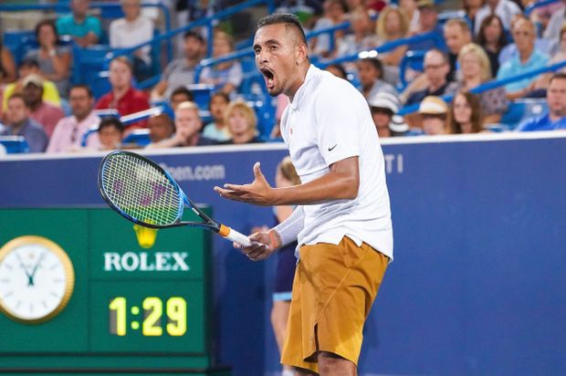 Nick Kyrgios se v Cincinnati opět předvedl... Nick Kyrgios se v Cincinnati opět předvedl...