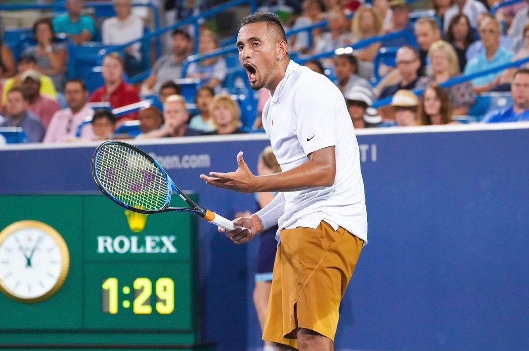 Nick Kyrgios se v Cincinnati opět předvedl...