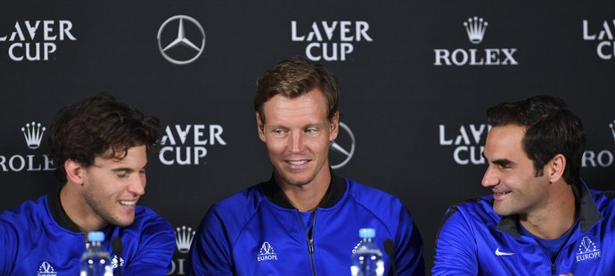 Thiem, Berdych a Federer ve vzájemném rozhovoru