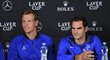 Dvě ikony týmu Evropy na Laver Cupu - Tomáš Berdych a Roger Federer