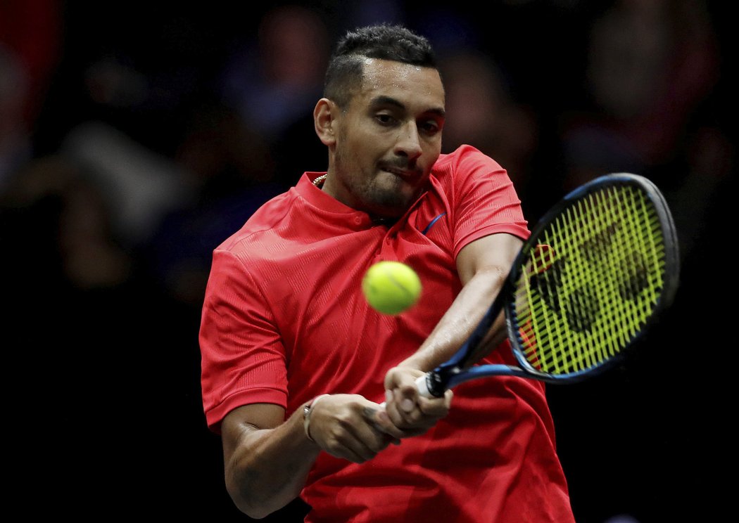 Nick Kyrgios předvedl několik výborných úderů