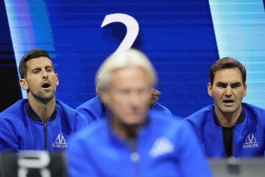 Federer na střídačce výběru Evropy na Laver cupu