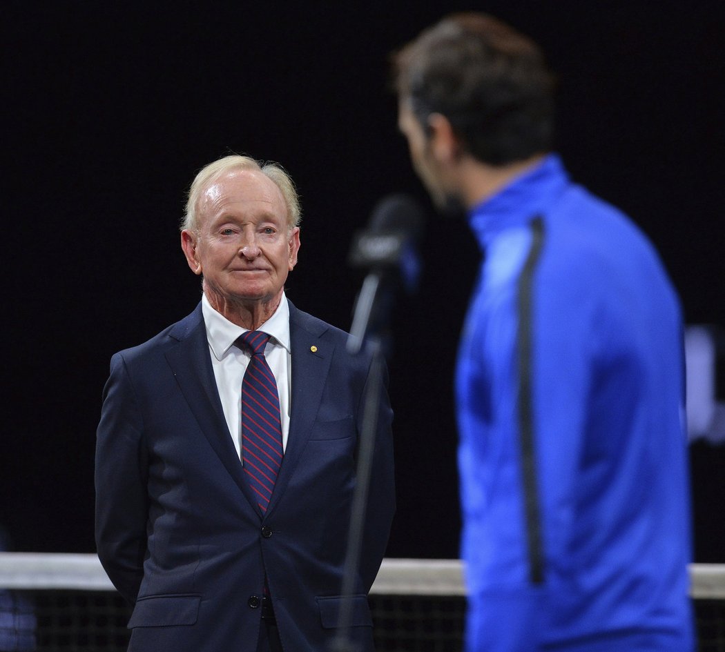 Po konci Laver Cupu promluvil Roger Federer i o legendě Rodu Laverovi, na jehož počest se exhibice odehrála