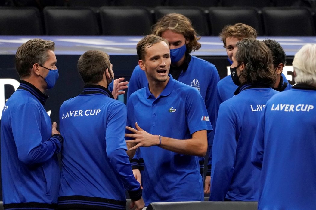 Tenisový Laver Cup, kde v úvodu jasně dominoval výběr Evropy